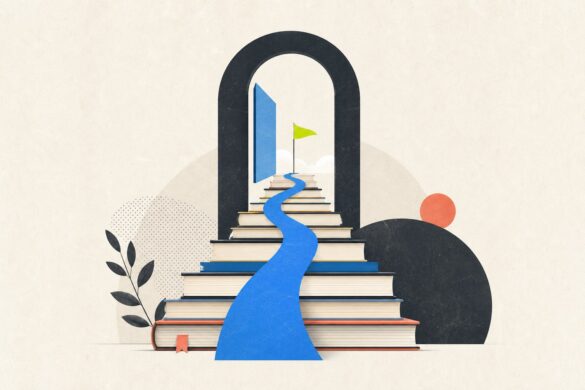 ТОП-15 лучших книг для мотивации — редакционная иллюстрация Knigli